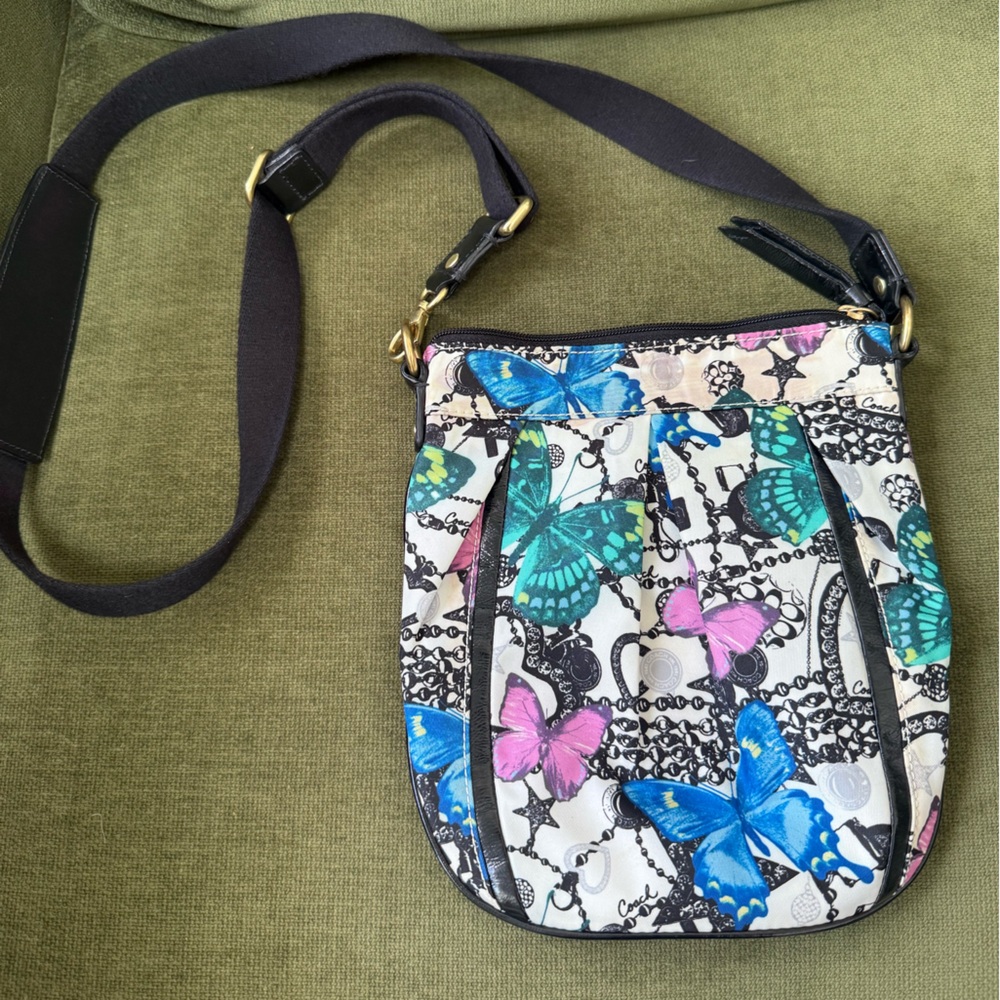 Coach Floral Butterfly Crossbody Bag - Multicolor